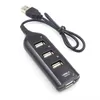 MINI 4 Port 2.0 Hub Switch Charger USB Splitter Cable för bärbar dator PC WIN95/98/2000/ME/X Datorerutrustningstillbehör