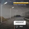 IP65 60W 80W 100W 150W LED Solar Street Light Outdood Wodoodporne Ogrodowe Ogrodowe Motor Czujnik w podczerwieni inteligentny zdalny światło sterowania