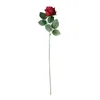 Enkele stengel zijden flanel rozenbloemen 51 cm Hoogwaardige handgemaakte Roses Wedding Party Home Office Decoratie