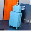 Nieuwe bagageset reiskoffer trolley tas '' Carry On Cabin Rolling Spinner Wheels Women Fashion Case J220708 J220708