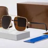 Novos óculos de sol populares masculinos óculos quadrados com armação de metal e pernas óculos de estilo casual simples 100% proteção UV400 Enviar box191j