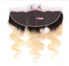 two tone 1b 613 hair ombre straight lace frontal 13x4 blonde dark root