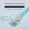 Brosse de nettoyage de langue Double face, outil de nettoyage, grattoir en Silicone, brosse à dents, haleine fraîche, 220614, nouvelle collection