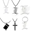 Anhänger Halsketten Anime Death Note Halskette Ryuk Ryuuku Metall Doppel L Anhänger Souvenirs Cosplay Zubehör Jewlery5194750