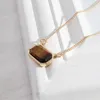 Kolye Kolyeleri Kadınlar İçin Kristal Kolye Tiger Eye Ametist Doğal Taş Takı Toptan Zarif Jewelrypendent