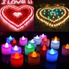 24PCSFLAMELSED Светодиодный электронный заклятый чай аккумулятор Powe Powe Romantic Light Gutder Gutder Gutder Decorary 220524