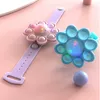 Octopus Spinning Spinner Figet Toys Anti Stress Pops Wristband Light Bracelet Kawaii Push Bubble kids Christmas Gifts 220621