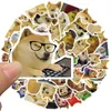 50Pcs/Lot Cartoon Funny Dog Meme Stickers Doge graffiti Stickers for DIY Luggage Laptop Skateboard Motorcycle Sticker