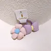 New Fashion Korean Sweet Girl Fabric Flower Rubber Band Children's Simple Colorful Cotton-filled Bow Hair Rope Hair Accessories