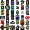 75pcs Jurassic Park Animals Dinosaur ملصقات على الجدران