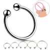 Metal Cock Ring Penis Erection Stainless Steel Glans Stimulating Cockrings Delay Ejaculating sexy Toys for Men 6 Sizes