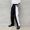 Men's Suits & Blazers Casual Men's Solid Color Pants Striped Oblique Belt Decoration Korean Style 2022 Fashionable Simple Loose Versatil