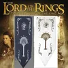 35x90cm 46x150cm Lord Ring House Banner Stark Map Flag Wall Magic KTV Bar Home School Cosplay Party Gift Decor Black Y201006