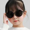 Vintage Round Kids Glasses Sun Sun Slice Dollar Lens Children Sun Glasses meninos meninas bebê UV400 óculos de óculos de óculos