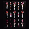 Tijdelijke tattoo partij strass make-up tool kinderen gezichtswenkbrauw oog sticker voorhoofd kinderen gezicht sticker acryl gem nagel stic2256296