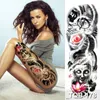 large temporary tattoos women thigh leg tattoo sleeve pattern waterproof tatoo sticker body art sexy tatoo fake water sheet 220521