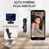 Combinés de téléphone portable Microphone Lavalier sans fil K9 pour enregistrement, YouTube, diffusion en direct