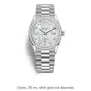 Uxury Watch Date GMT Luxury Diamond Men Watch para uma date de date date es precedes de movimento automático clássico Amazfit masculino 36mm