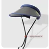 Wiosenne lato Suncap Składane mężczyźni kobiety Regulowana pusta czapka UV Ochrona UV Riding Sun Hat Visor Hats 220627
