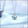 Colares pendentes pingentes j￳ias huitan moda delicada colar redondo para mulheres sereia oceano cauda r dht6b