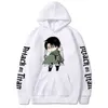 Anime Attack på Titan Cosplay Hoodies Kawaii Cartoon Manga Yeager Eren Graphics Unisex Vintage Long Sleeve Overdized Sweatshirts G220729