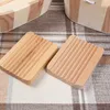 Wooden Natural Bamboo Soap Dishes Tray Holder Storage Soap Rack Plate Box Container Portable Bathroom Soap-Dish Storage-Box SN4616