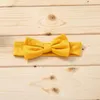 Roupas conjuntos de roupas Princadeiro Roupa da menina Roma de cor sólida Tops Floral Bowknot Bandeira da cabeça de três peças conjunto de roupas de 0-18m Per