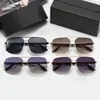 Classical Symbole series Men Metal Sunglasses Comfortable Smooth Line Design Highlights Dynamic Protect eye Frame Stylish Male Goggles Driving Glasses With Box