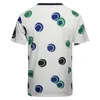 T-shirt d'été à manches courtes pour hommes, POLO décontracté en soie glacée, motif géométrique imprimé, classique de styliste, haut tendance pour jeunes
