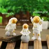 Novelty Items Moon Astronaut Figurines Cake Topper Outer Space Spaceman Action Figure Statue Tabletop Ornament Child Birthday Cake Decoration