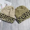 Party Hat 25pcs Lot Leopard Beanie Hats Winter Knitting Ear Warmer Ga Warehouse Christmas Gift Hat DOMIL1138