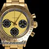 WWF Paul Newman 6241 ST91 Chronographe à remontage manuel Montre pour homme 1967 Rare vintage Or 18 carats Cadran jaune noir Bracelet OysterSteel Timezonewatch Super Edition B2