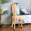 Di alta qualità 120 cm simulazione kawaii giraffa peluche animali di peluche bambole morbide bambini bambini regalo di compleanno per bambini arredamento della camera