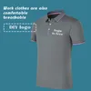 قميص الرجال البولو مخصص أعلى شركة شخصية T Shirt التطريز DIY الرجال والنساء بولو 220722