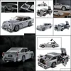 Blocks Bricks Model Building Toys Toys Cadeaux Nouveau cr￩ateur Aston DB5 Martin James Bond 007 Bloc de voiture compatible avec 10262 Cadeau de No￫l pour Kid