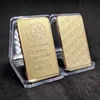 Credit Suisse 1oz Pure Gold Plated Bullion Bar Replica Souvenir Coin Gift 100pcs/lot