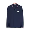 Mens Long Sleeve Polo Shirts Designer Shirt Chest Embroidered Badge T Shirt Size S/M/L/XL/2XL/3XL/4XL/5XL/6XL
