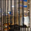 Rideau de chaîne de chaîne noire brillant gland ligne rideaux fenêtre porte diviseur drapé salon décor cantonnière décoration de la maison1 livraison directe 202
