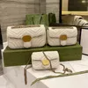 3 storlek 8 färger mode axelväskor marmont kvinnor lyxiga designer väska riktiga läder handväskor kedja kosmetisk messenger shopping totes hobo plånbok handväska bo446744