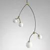 Lampes suspendues luxe minimaliste haricot magique lampe Restaurant salon modèle pêche fleur branche LightsPendant