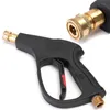 Water Gun & Snow Foam Lance High Pressure Car Washing Cleaning Auto Washer-Gun 3600PSI With 5 Color Quick Connect Nozzles M22 Hose Connector