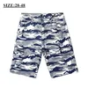 Verão masculino camuflagem multi-bolso casual carga shorts homem solto bermuda macacão reto curto plus size 48 w220426