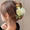 Garras de clipe de cabelo de flores grandes para barretas grossas Cabinetes Mulheres meninas Acessórios para cabelos da moda