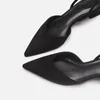 2022 Nieuwe Dames Sandalen Zomer Eenvoudige Puntschoen Vierkante Hak Sandalen Lage Hak Strappy Mode Damesschoenen
