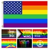 DHL Gay Flag 90 150cm Rainbow Things Pride Bisexual Lesbian Pansexual LGBT Accessories Flags 3 5 Feet