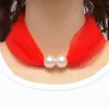 Mode femmes dentelle perles anneau écharpe dames coréen fête des mères cadeaux couleur unie Transparent doux printemps été