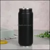 Tumblers Creative Vacuum Insated Water Bottle Fashion rostfritt stål Dh65T