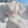 winter witte jas jurk