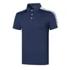 JL Golf Apparel Men s kortärmade sommaren andningsbar snabb torkning t -skjorta polo skjorta sport utomhus topp hög kvalitet 220712