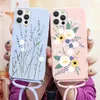 Soft TPU Cases For Xiaomi Mi 11 Lite Ultra 11i Poco M3 K40 A2 8 CC9 Redmi Note 9 10 10S 9A 9T Pro Max Necklace Lanyard Rope